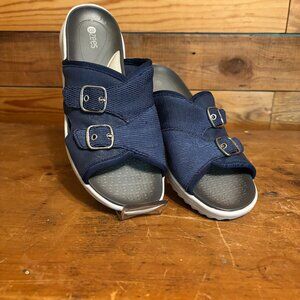 New Bzees Navy Blue Sandals Wms 8.5